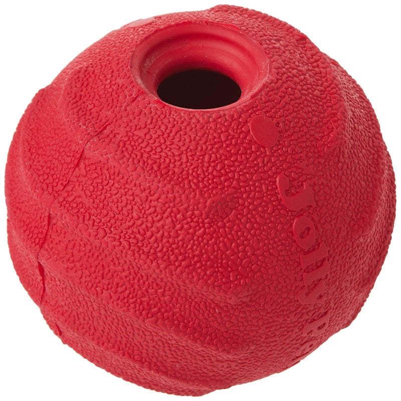 Jolly Pets Tuff Tosser Bouncing Ball Tog Toy/Treat Holder, 3 Inches, Red - Image 2